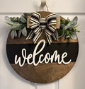 welcome 3-D black/white