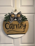 Last name sign