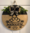 welcome paw prints