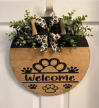 welcome paw prints