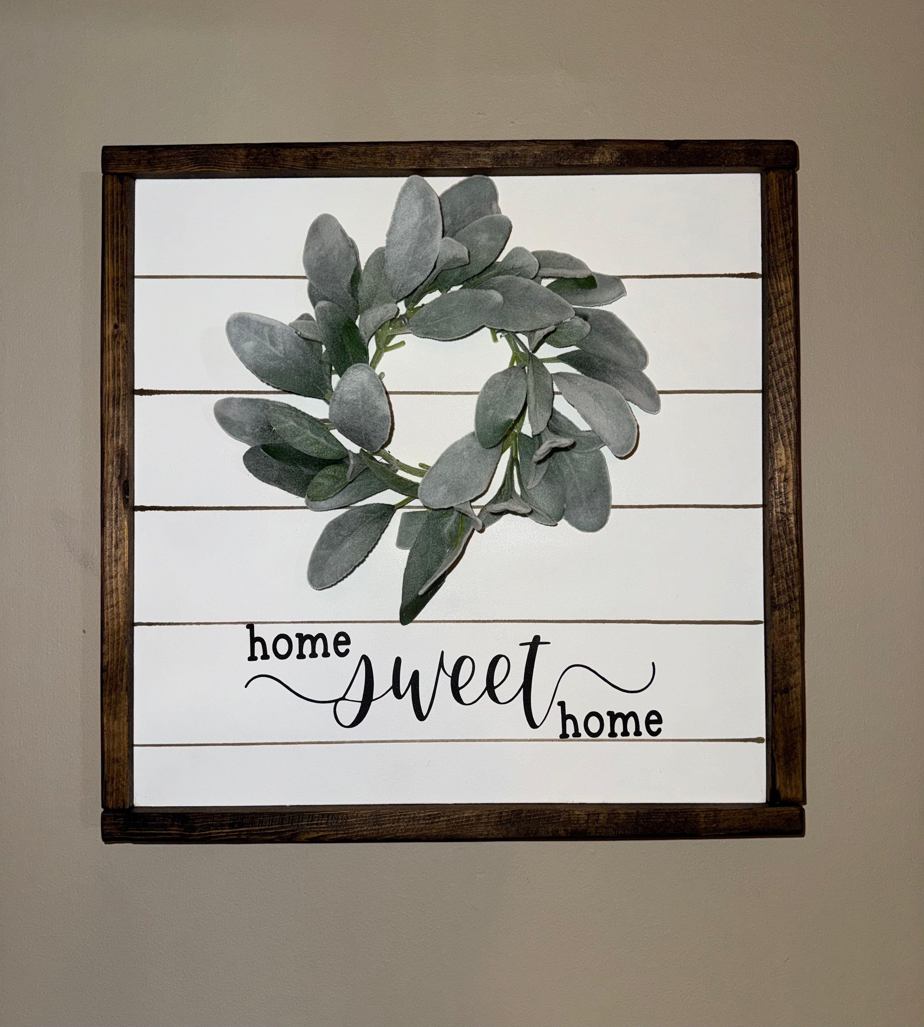 Home sweet home framed