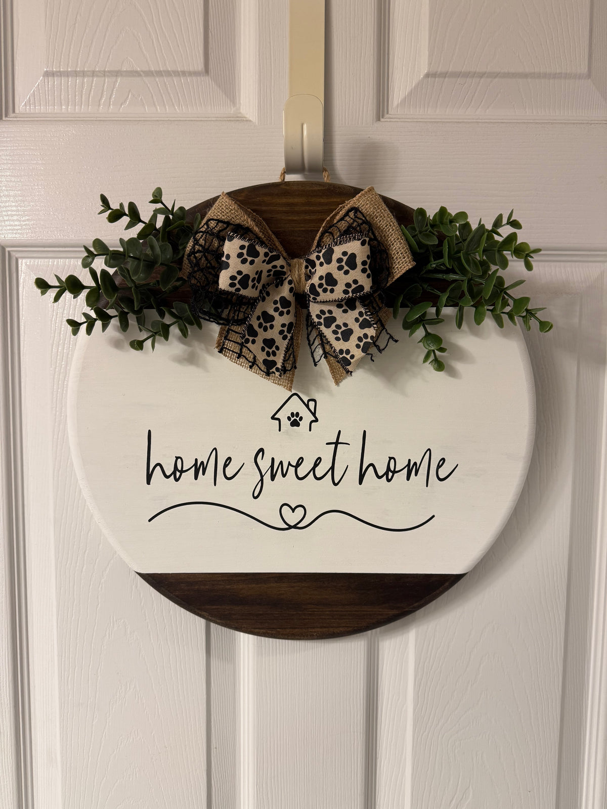 home sweet home little house with paw print