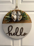 Hello 3D lettering 18"