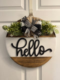 Hello with 3D lettering 18"